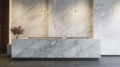 Ресепшен из мрамора Bianco Carrara C (Бьянко Каррара С)