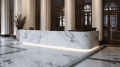Ресепшен из мрамора Bianco Carrara C (Бьянко Каррара С)